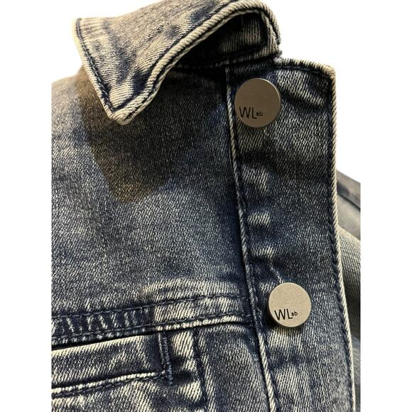 $168 Wash Lab MILLIE Long Sleeve Denim Shirt Dress | Size L -NWT - Picture 8 of 9